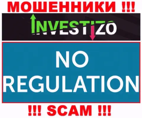 У конторы Investizo не имеется регулятора - интернет мошенники беспрепятственно дурачат доверчивых людей