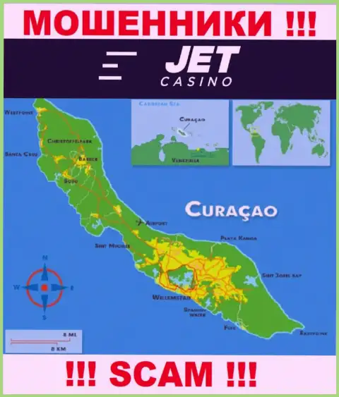 Кюрасао это официальное место регистрации конторы Jet Casino