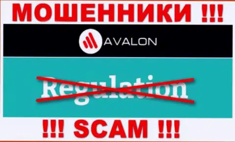 АвалонСек промышляют противоправно - у указанных интернет-мошенников не имеется регулятора и лицензии, будьте очень внимательны !!!