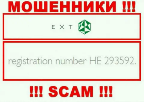 Номер регистрации EXT - HE 293592 от грабежа вкладов не сбережет