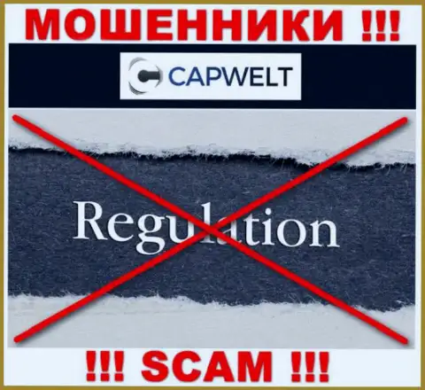 На сайте CapWelt нет инфы о регулирующем органе этого противоправно действующего лохотрона