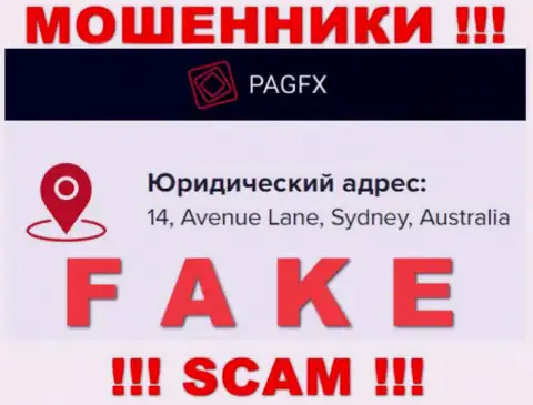 Адрес регистрации компании PagFX Com у нее на интернет-сервисе ложный - это ОДНОЗНАЧНО ЛОХОТРОНЩИКИ !!!