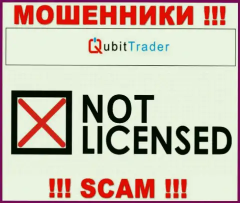 У МОШЕННИКОВ QubitTrader отсутствует лицензионный документ - будьте очень осторожны !!! Оставляют без средств клиентов