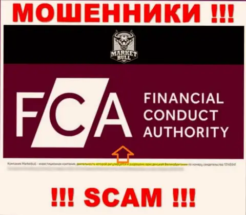 Не отправляйте денежные средства в MarketBul, ведь их регулятор - Financial Conduct Authority - это МОШЕННИК