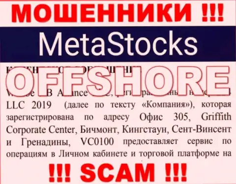 Компания MetaStocks ворует денежные активы лохов, расположившись в оффшоре - Сент-Винсент и Гренадины