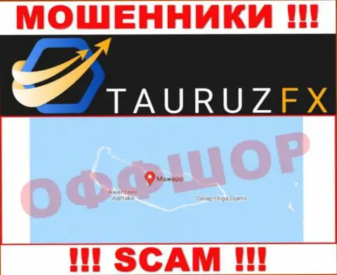 С internet мошенником Tauruz FX очень рискованно совместно работать, ведь они расположены в офшоре: Marshall Island