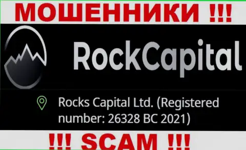 Номер регистрации очередной противоправно действующей организации РокКапитал - 26328 BC 2021