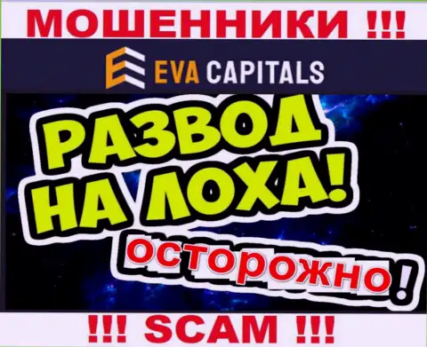На связи internet-мошенники из организации Eva Capitals - БУДЬТЕ КРАЙНЕ ОСТОРОЖНЫ