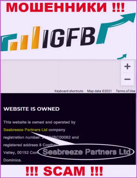 Seabreeze Partners Ltd владеющее организацией IGFB One