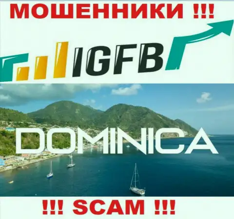 На сайте IGFB указано, что они расположились в офшоре на территории Commonwealth of Dominica