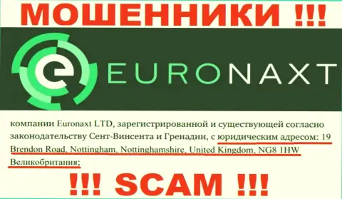 Адрес организации EuroNax у нее на веб-ресурсе липовый - это ОДНОЗНАЧНО МОШЕННИКИ !!!