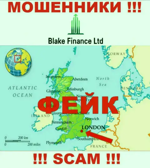 Реальную информацию о юрисдикции Blake Finance Ltd не отыскать, на сайте компании только липовые сведения