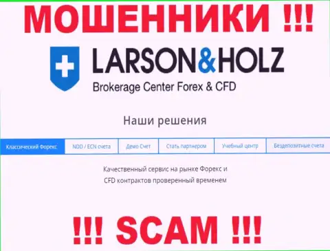 Larson Holz - это АФЕРИСТЫ, мошенничают в области - FOREX