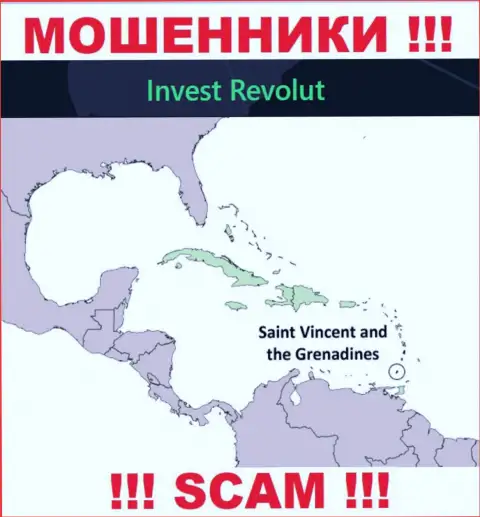 Invest Revolut базируются на территории - Kingstown, St Vincent and the Grenadines, остерегайтесь совместного сотрудничества с ними