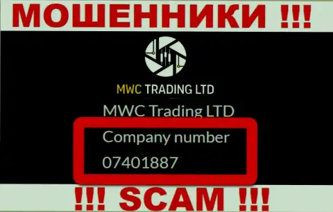 Будьте крайне осторожны, присутствие номера регистрации у MWCTradingLtd (07401887) может быть заманухой