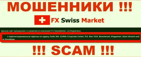 Официальное место регистрации интернет мошенников FX-SwissMarket Com - Saint Vincent and the Grendines