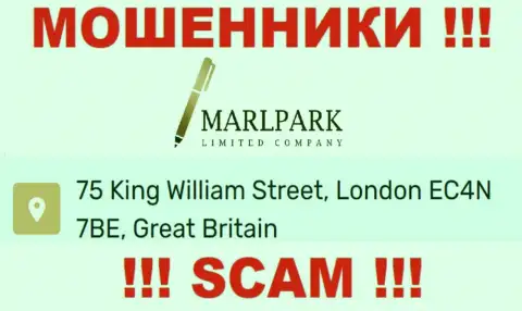 Юридический адрес Marlpark Ltd, предоставленный на их web-портале - липовый, будьте очень бдительны !